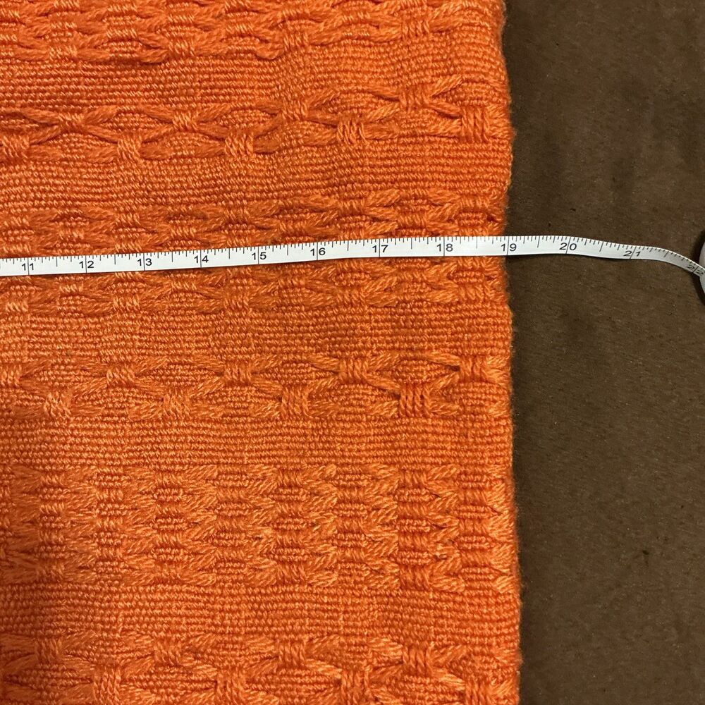 Tommy Bahama Home Cross Weave Canvas Mango Pillow Cover 19 X 19 - See Pics - Picture 7 of 9